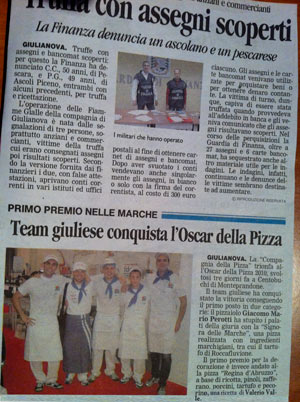 Il Team Giuliese conquista l'Oscar della Pizza 